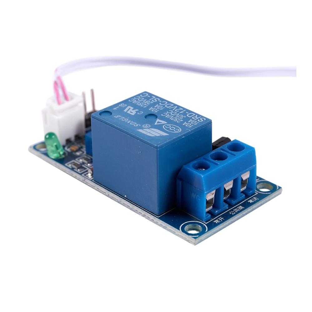 Zuverlässige 2X DC 12V Lichtschranken Sensor Relaismodule - Kompakte 50mmx25mm Bauweise - Steuern Sie Ihre Schaltkreise mit Leichtigkeit - Inklusive 2 Kabel für einfache Installation