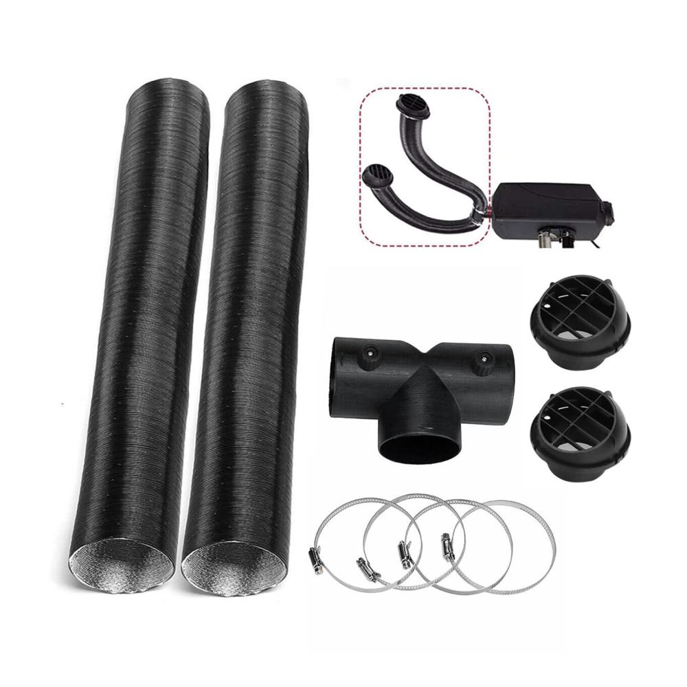 Hochwertige 75mm Heizschläuche | Auto Entlüftung & Warmluft | T-Abzweig & Clips inklusive | Für Webasto & Eberspacher Dieselheizungen | Effiziente Heizrohre für jeden Bedarf