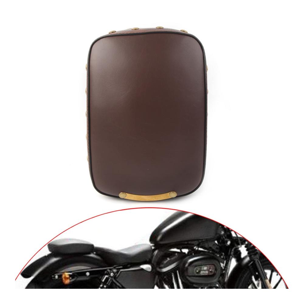 Motorrad Sitzpad Braunes Soziussitzpolster mit 8 Saugnäpfen | Komfortables Sitzkissen für Harley Bobber Cruiser und Chopper | Hochwertige Sitze & Sitzbänke