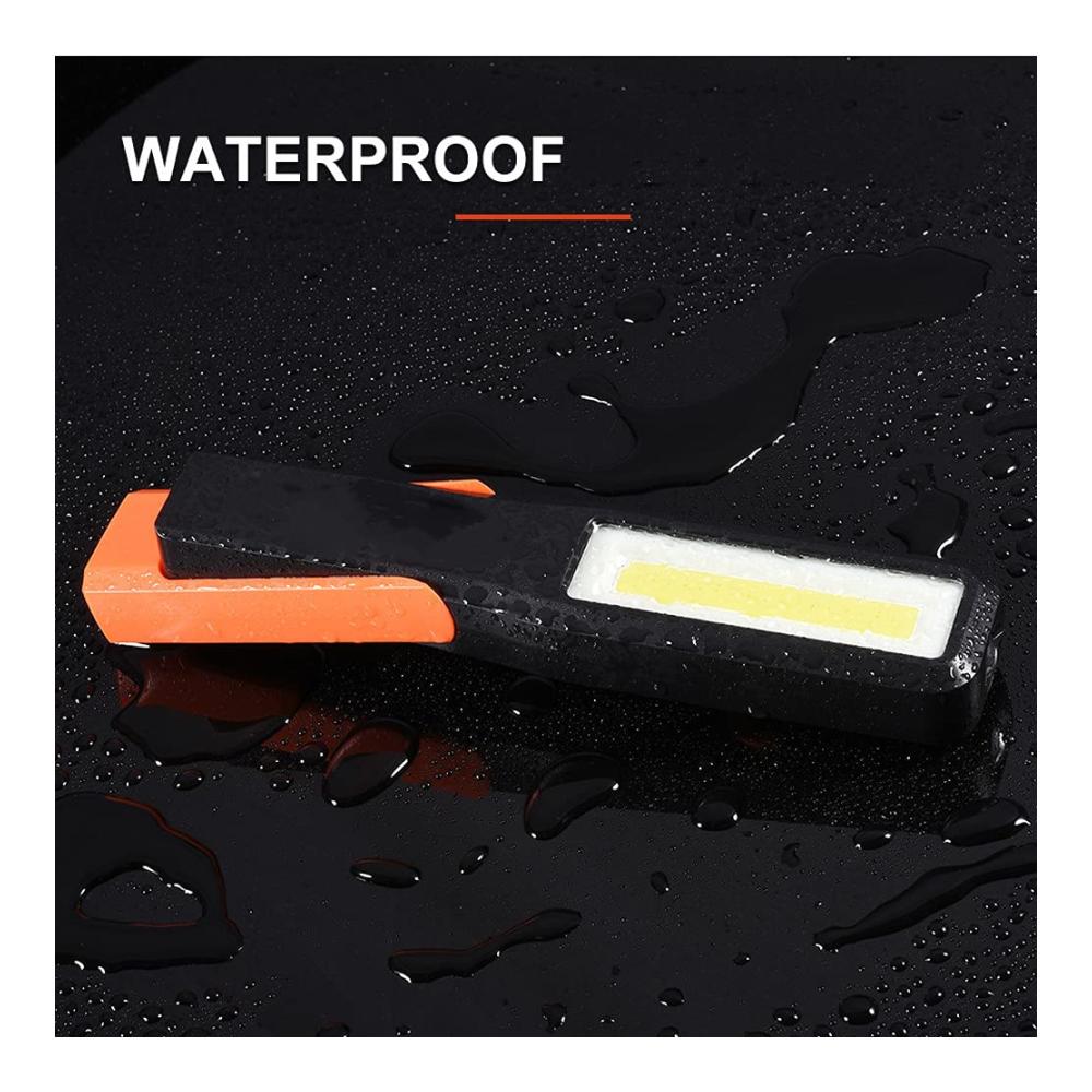 WALCHO Wiederaufladbar Inspektionsleuchten 2000mAh - COB LED Taschenlampe für Autoreparatur Camping & Notfälle - Superhelle Arbeitsleuchte mit Magnetunterseite