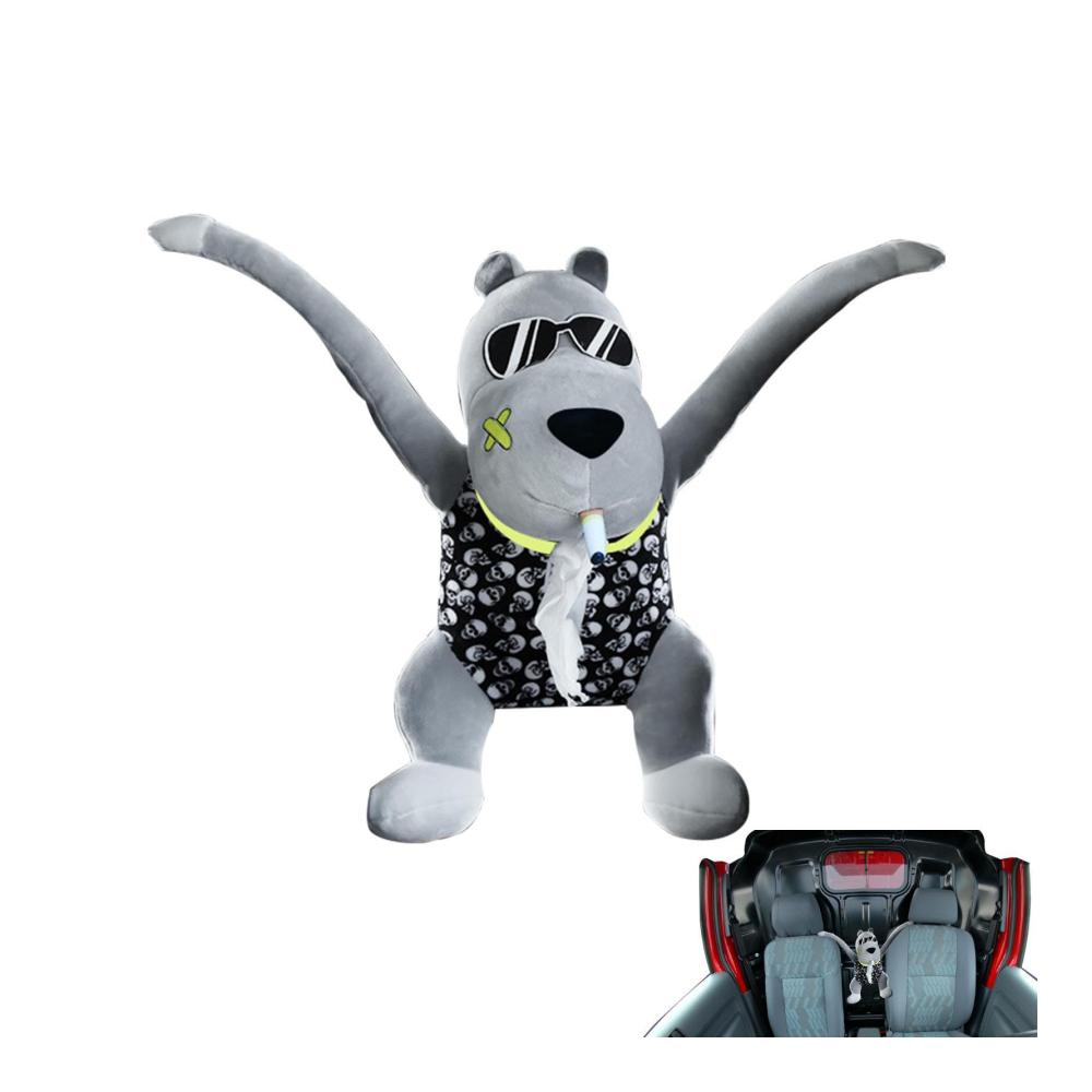 Tier-Taschentuchbox Auto-Kopfstützen-Taschentuchhalter - Cartoon-Tier-Auto-Taschentuchtasche - Outdoor-Camping-Serviettentasche - Kreativer Organizer für Gesichtspapier