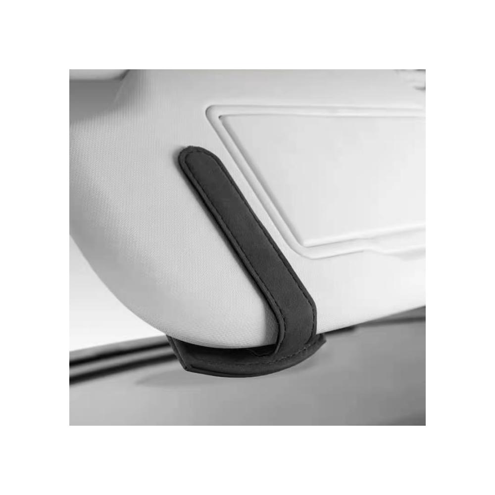 Brillenetuis SATUSA Auto Brillenhalter für Tesla Model 3 2017-2023 | Hochwertige Visier- und Sonnenbrillenhalterung | Magnetisch | Kratzfestes Leder | Praktisches Interieurzubehör
