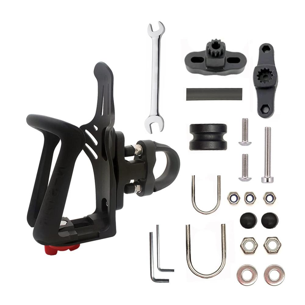 Verbesserter Fahrrad Getränkehalter - EDIONS Mountainbike Flaschenhalter für Lenker 06-129 Zoll - Robuster Begleiter für jede Wandertour