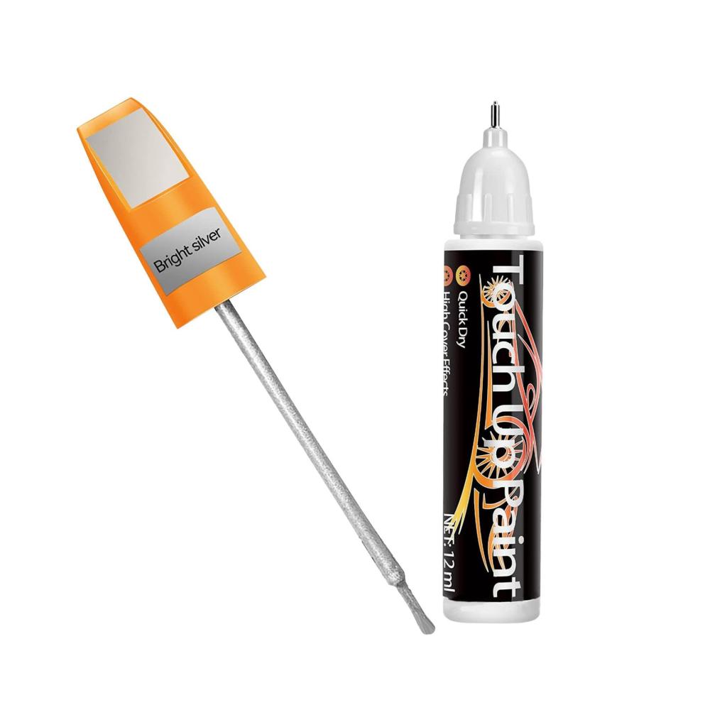 Hochwertige Lackstifte für Auto-Reparaturen | Kratzer leicht reparieren | Perfektes Finish in Weiß Schwarz & Silber | Auto Lackstift Set inklusive Pinsel