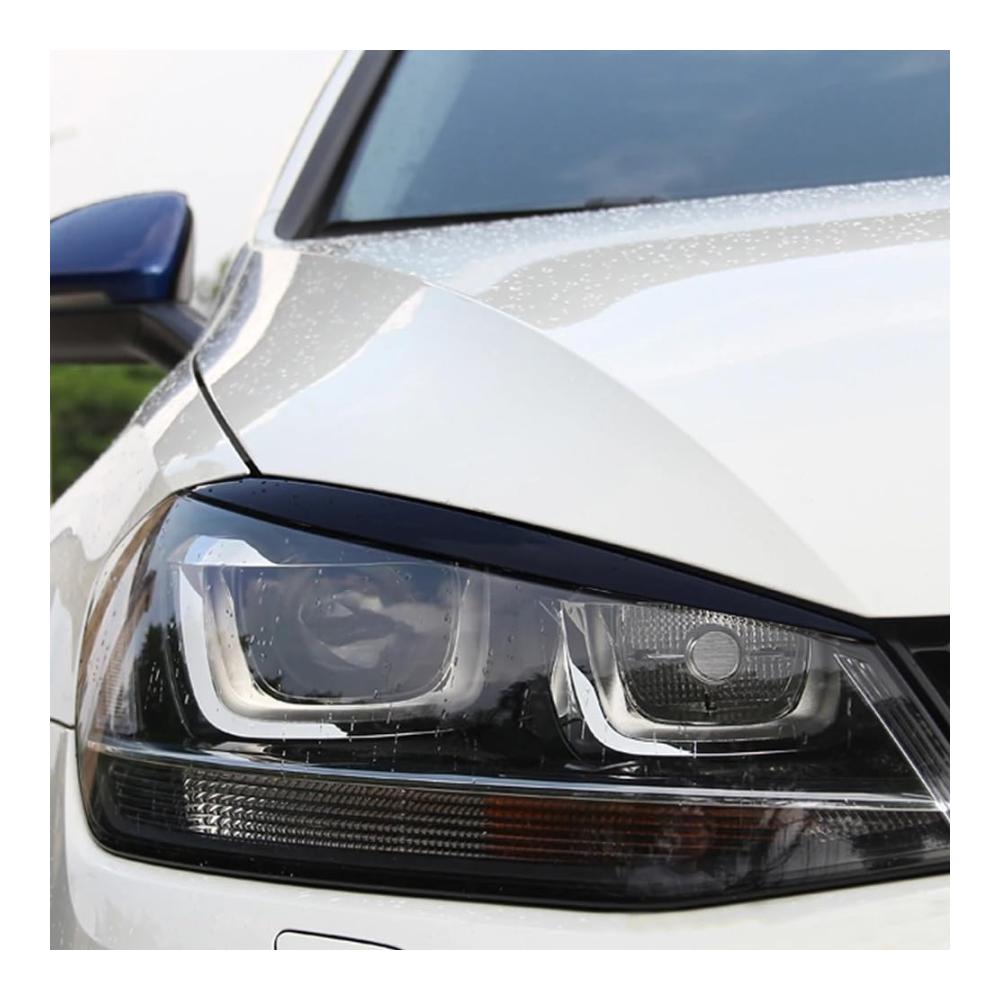 Stilvoller Schutz Schwarz Scheinwerfer Trim für VW Golf 7 Mk7 GTI - Hochwertige Abdeckungen für eine individuelle Auto-Dekoration
