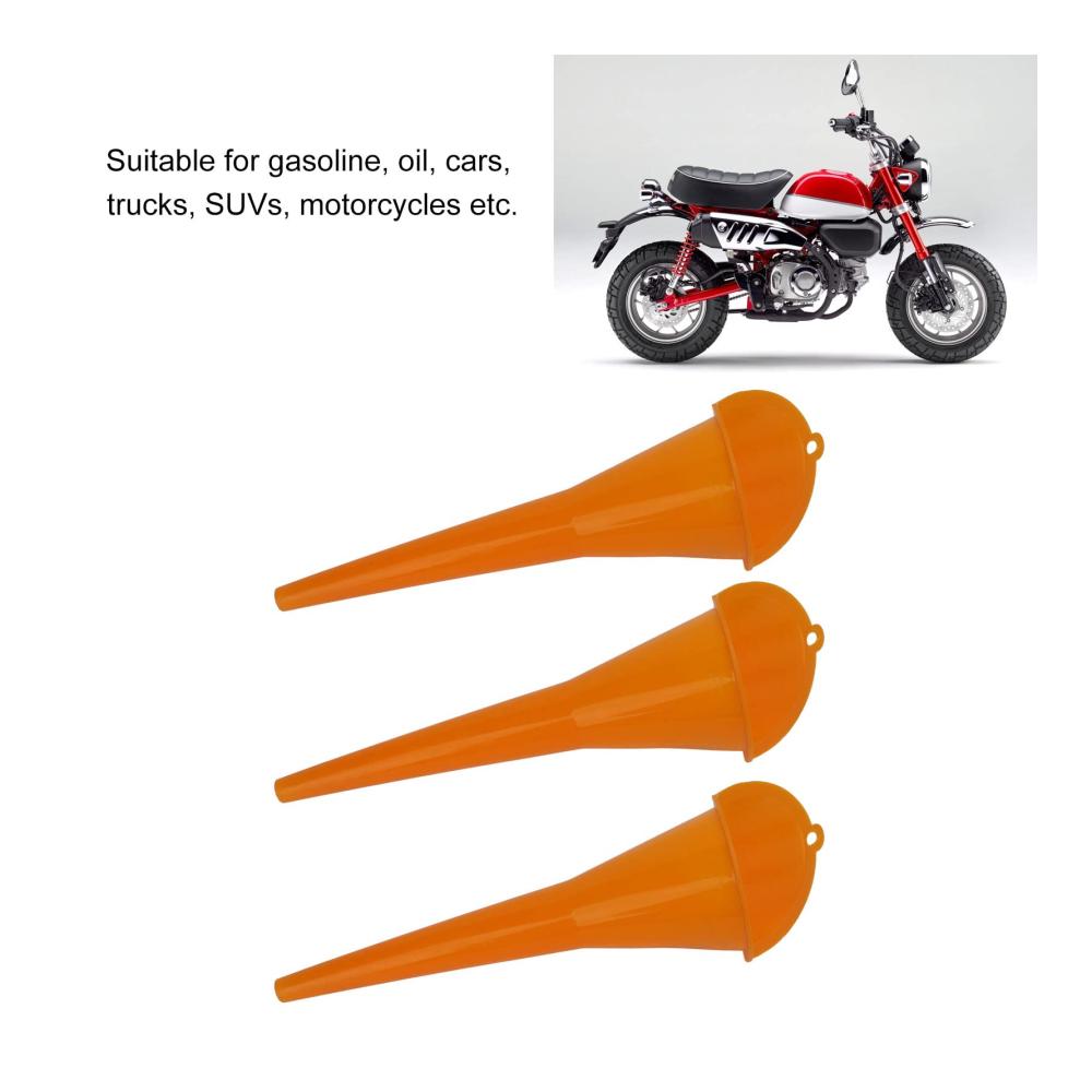 3er-Set 28 cm Einziehbarer Automatischer Trichter – Praktische Gastrichter für Rasenmäher & Mehrzweck-General Motors Weithals-Trichter für Öl Diesel Kerosin & Benzin – Effizientes Einfüllen & Kein Verschütten mehr