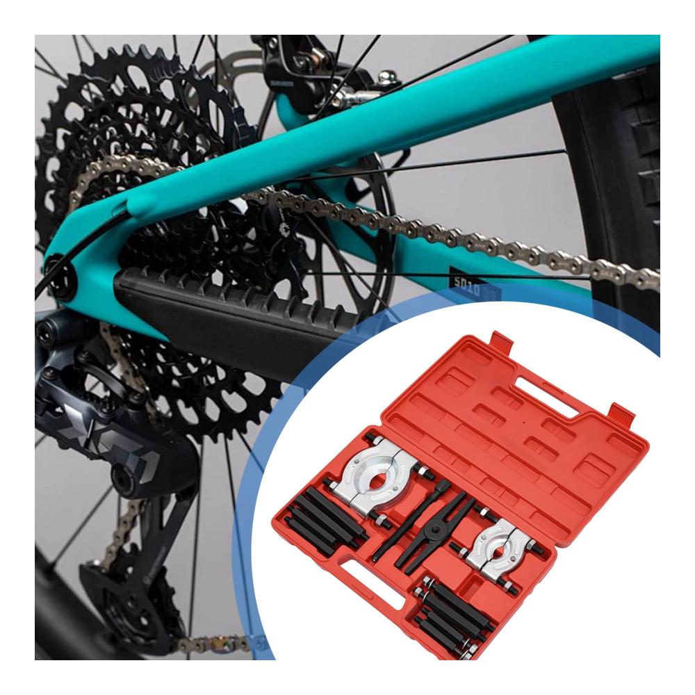 12-teiliges Lagerabzieher-Set | Profi Polradabzieher Werkzeugset inkl. Koffer | Universal Abzieher für Kugellager Radlager & mehr | Hochwertiges Trennmesser Satz für Mechaniker & Heimwerker