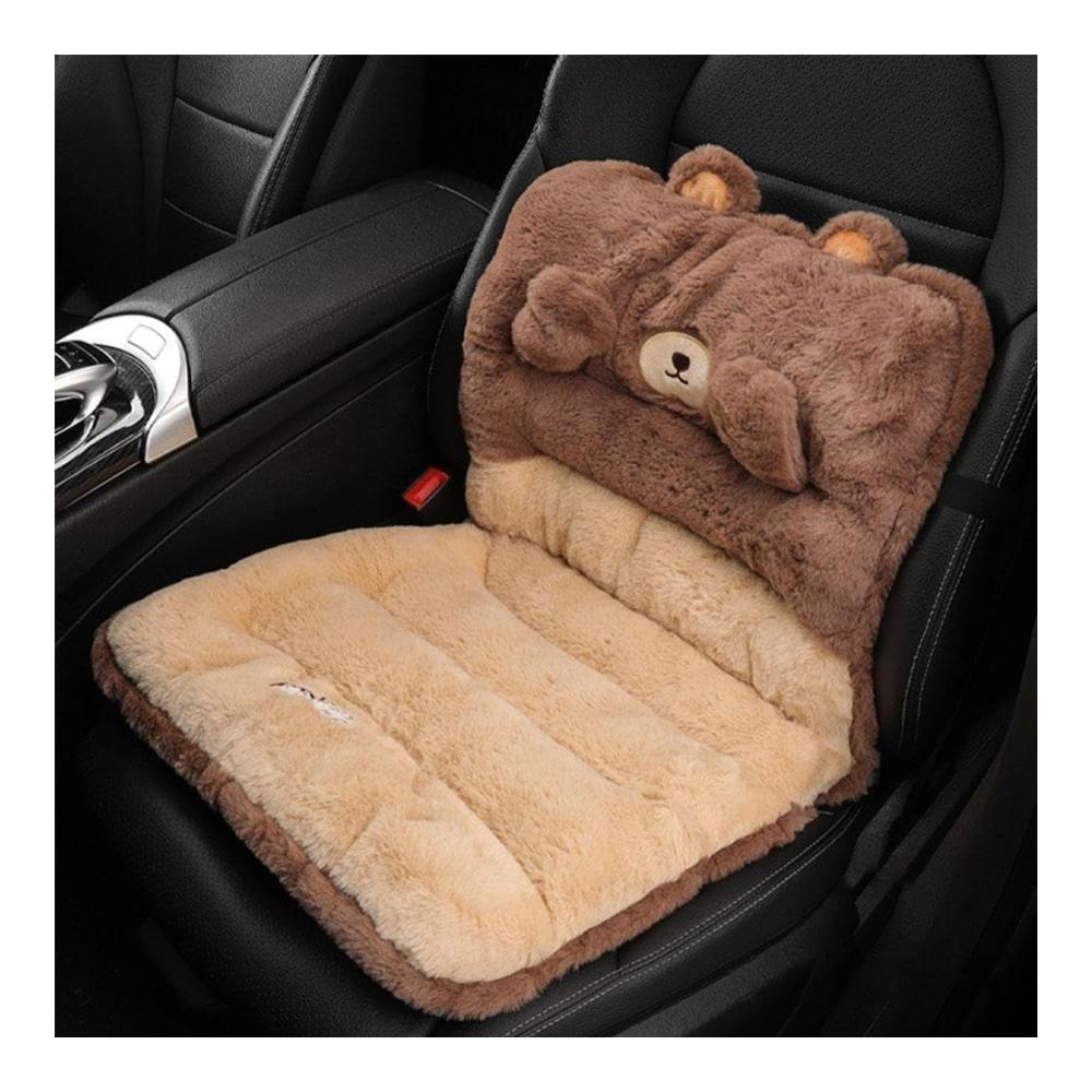 Luxuriöses Sitzkissen für Auto Herbst/Winter | Weiches Plüsch-Sitzkissen für SsangYong Rexton 2012-2017 | Extra Wärme und Komfort | Premium Auto Zubehör