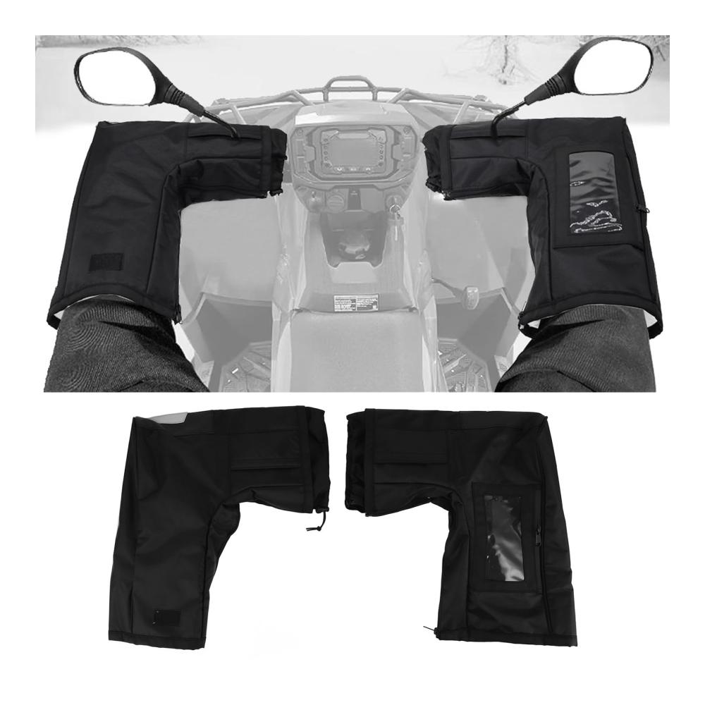 Hochwertige Kleidung Winddichte wasserdichte ATV-Motorradhandschuhe mit breiter Öffnung und warmem Baumwollfutter für Komfort im Winter
