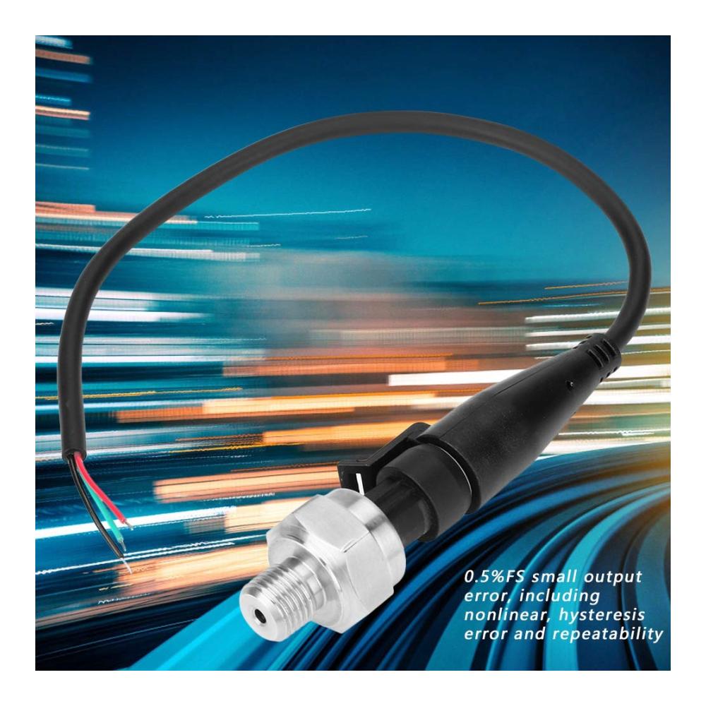 Präziser G1/4 Drucksensor | Luftdrucksensor aus Edelstahl für Wasser Luft Gas Heizöl & Diesel | DC 5V | Messbereich 0-100 PSI | Zuverlässige Druckmessung