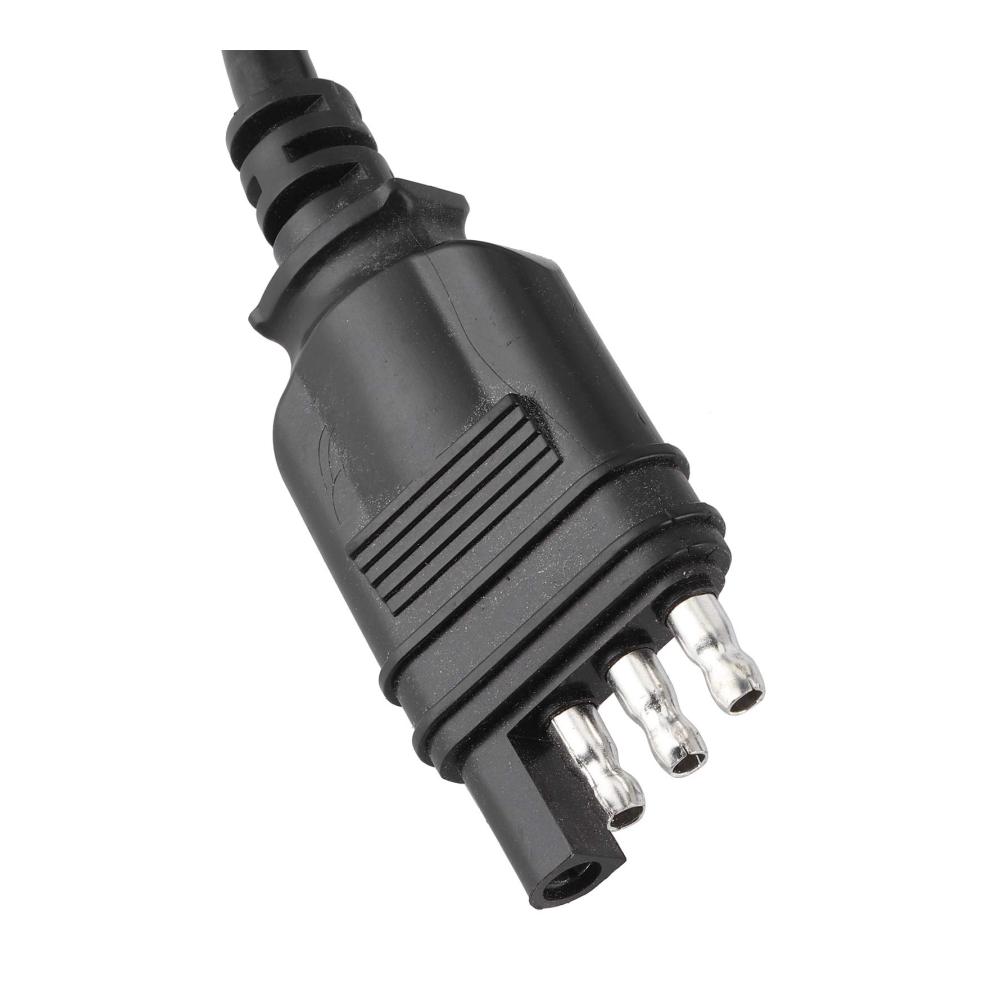 Entwickelter Trailer-Adapter Elektrosätze 4-Pin USA zu 7-Pin EUR | Hochwertiger 4-Wege Flach auf 7-Wege Rundstecker | Idealer Kabelstecker für Trailer-Lichter mit Stop/Bremssignal-Trennung | Zuverlässige Verbindung für reibungslose Fahrten