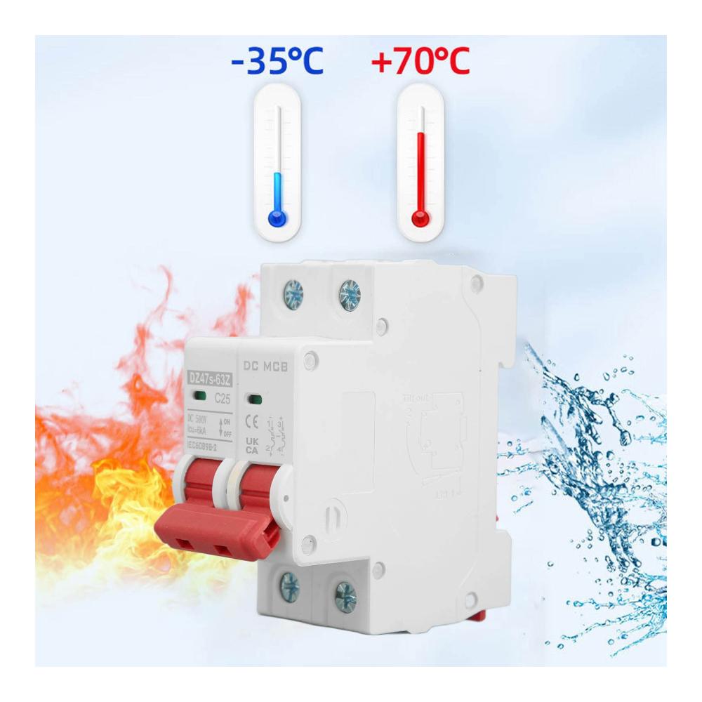 Maximaler Schutz für Ihr Solar-PV-System DC-Leistungsschalter 500V 25A 2P MCB – Elektrischer Auslauf- und Kurzschlussschutzschalter