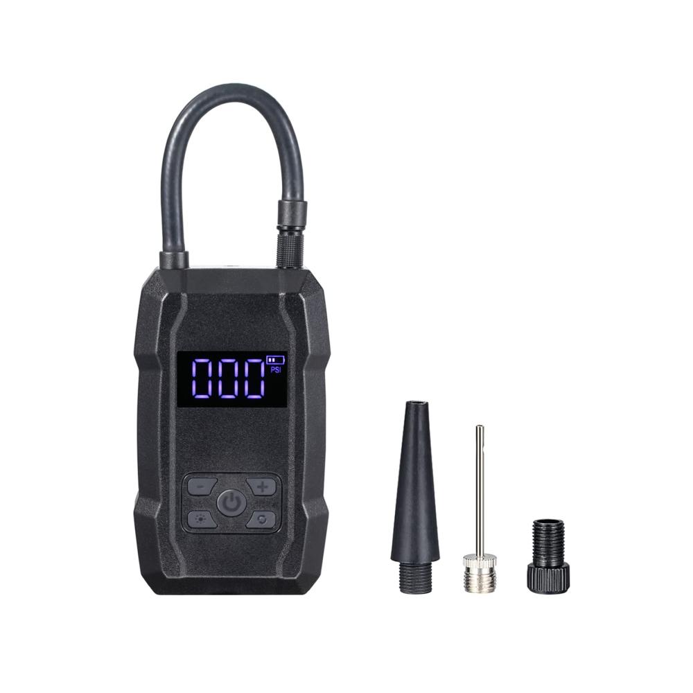 Hochleistungs Reifendruckkompressor & Pumpe Tragbare Luftpumpe 150PSI, Wiederaufladbar & LED-Licht, 6000mAh Akku, Auto-Stopp-Funktion, Voreingestellter Druck, für Auto, Fahrrad & Motorrad. Zuverlässige Mobilitätssicherung