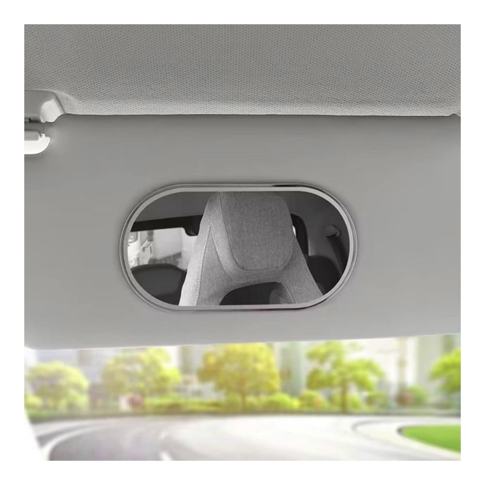 Entdecken Sie den praktischen Autovisierenspiegel Tragbarer Edelstahl-Sonnenblendenspiegel für den Auto-Innenraum! Universales Zubehör für klare Sicht und Sicherheit