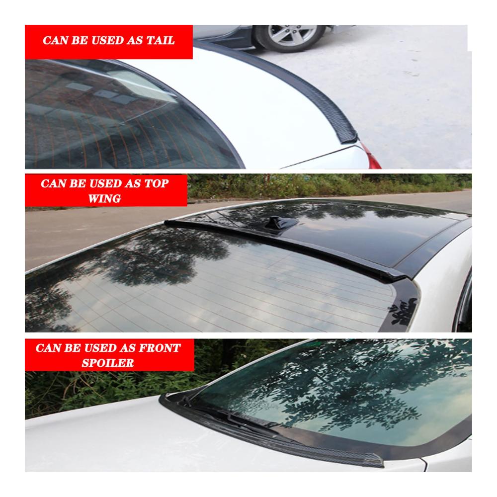 Auto-Heckspoilerlippe für Genesis Limousine/Coupé DH BH 2008–2017 15m Universaler Dach-Heckflügel Selbstklebend A-5cm Spoiler
