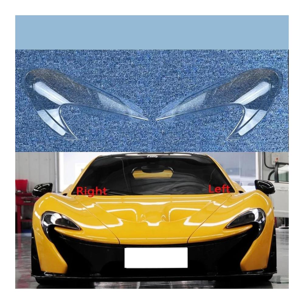 Hochwertige Abdeckungen für Auto-Frontglaslinsen | Passend für McLaren P1 | Robuste Scheinwerferglasabdeckungen | 1 Paar