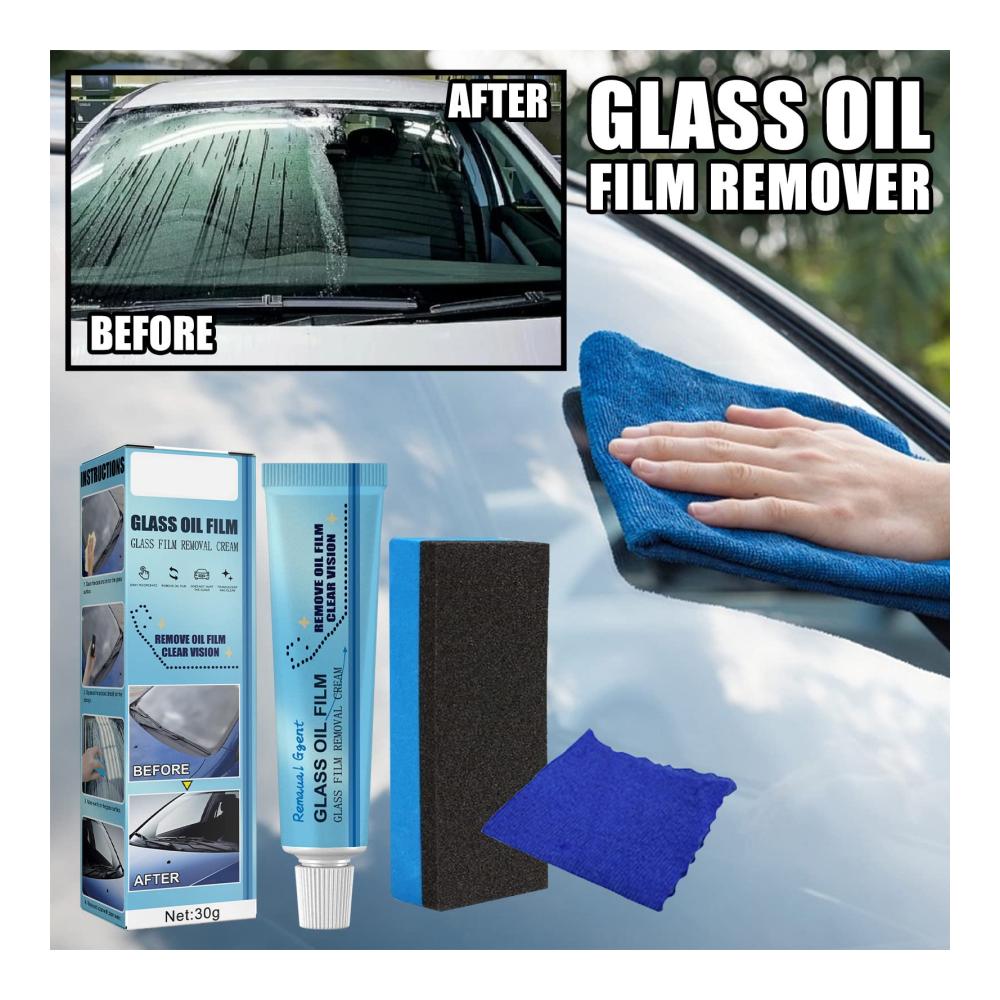 Erzielen Sie klare Sicht und langanhaltenden Schutz mit unserer Scheibenreinigungspolitur! Auto Glasreiniger-Set für kristallklare Fenster und sicheres Fahren (3 Stück