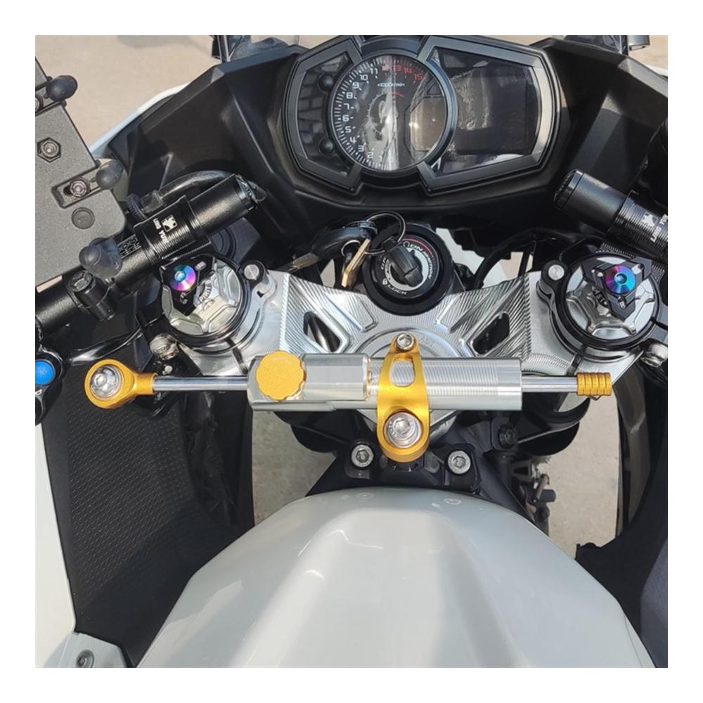 Hochleistungs Stoßdämpferstrebensatz für MT-03 MT03 MT 03 2015-2019 | CNC Lenkungsstabilisator & Dämpfer für stabile Motorradlenkung | Verbessern Sie Ihr Fahrerlebnis mit präziser Stoßdämpferkontrolle (Color  C