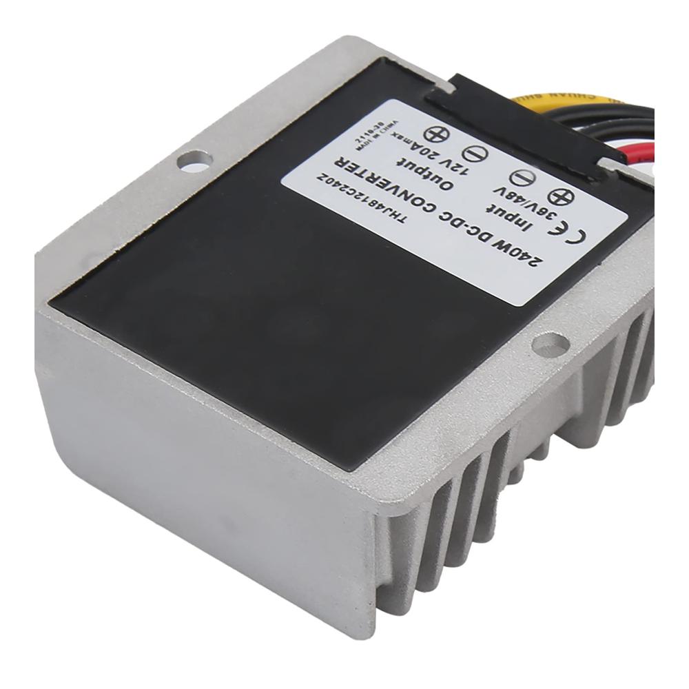 Wasserdichter IP68 Spannungsreduzierer Wandler für Golfwagen | 20A 240W 12V auf 48V/36V auf 12V Spannungsregler Transformator