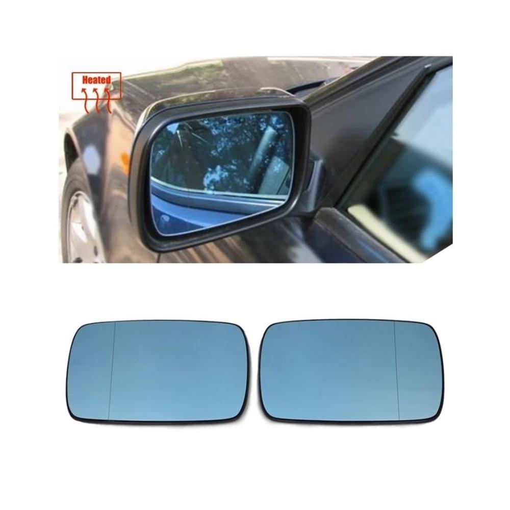 Verbesserte Sicht Beheiztes Ersatzspiegelglas für BMW E46 1998-2006 | Anti-Beschlag & Abtauen | Hochwertiges Glas | Auto Rückspiegel Ersatzteil (Farbe Lila