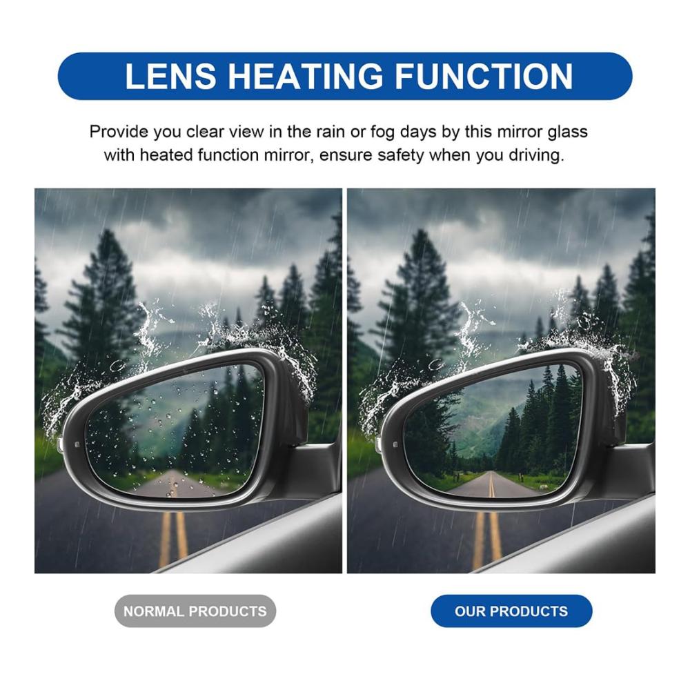 Optimierter Auto Ersatzspiegel für VW Lavida 2008-2012 – Beheiztes Seitenspiegelglas mit Toter-Winkel-Spiegel – Hochwertiges Außenspiegel Rückfahrglas für maximale Sicherheit – Karosserie Styling Ersatzteile für die rechte Fahrerseite. Erleben Sie klare Sicht und sicheres Fahren