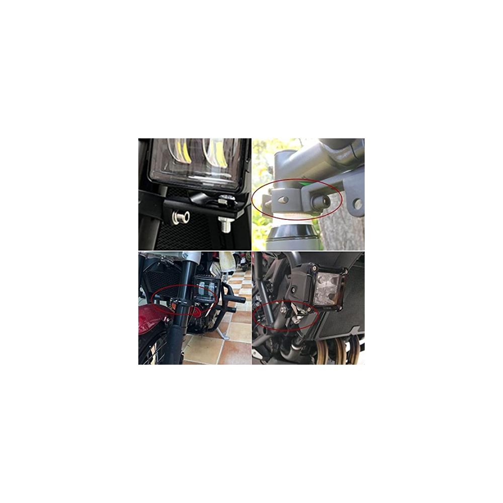 Hochwertige Frontscheinwerfer-Halterung für Motorräder | Einstellbare Lampenhalterung für 42mm-62mm Gabel | Robuste Klemmhalterung für optimale Lichtausrichtung