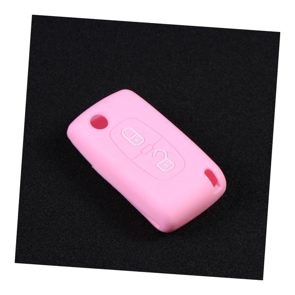 Schlüsselgehäuse Organizer 2er Pack – Silikon Schlüsseletui für Auto & Zuhause – Schlüsseltasche mit Faltschließe – Praktisches Schlüsselbox Set in Rosa für sichere Aufbewahrung