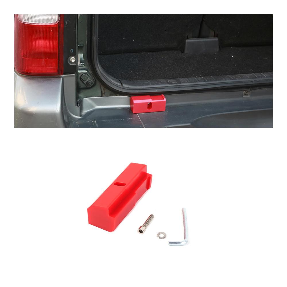 Verbesserte Auto Heckklappe Türbegrenzer in Rot aus ABS | Ladeflächen & Heckklappen Schutz | Passend für Suzuki Jimny 2007-2017 | Robustes Material einfache Installation