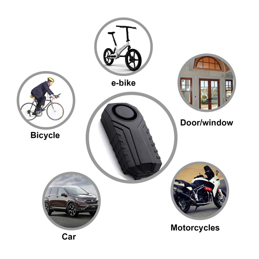 2er-Pack Fahrradalarm Diebstahlsicherungen für Motorrad-Fahrzeuge | 113 dB Super Loud | Fernbedienung inklusive | Schützen Sie Ihr Eigentum effektiv und zuverlässig