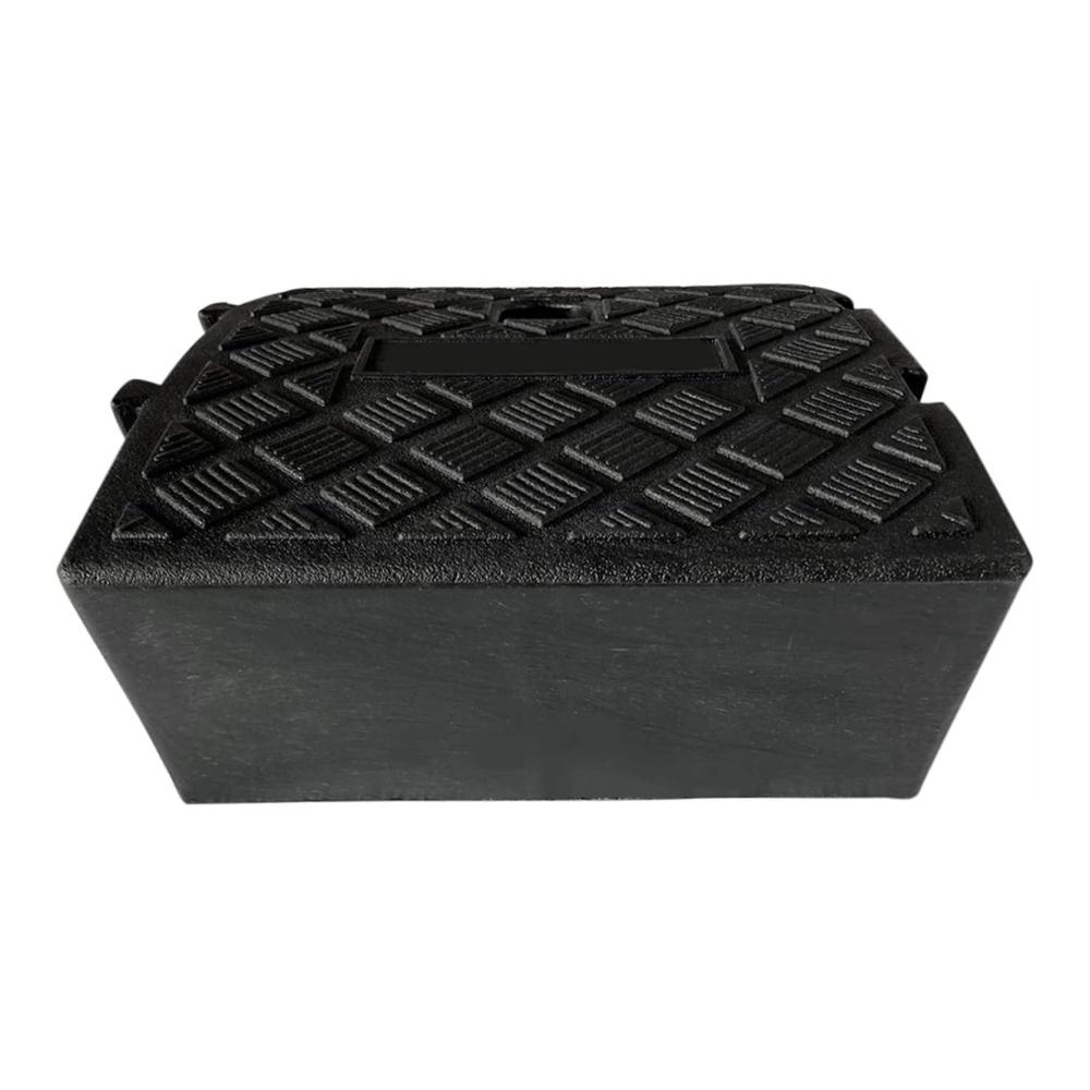 Hochwertige Laderampen - Tragbar und leicht - Ideal für Gehwege und niedrige Autos - Perfekt für Wohnmobile LKW und Schuppen - 11/13 cm hoch - Schwarz - Größe 25x27x