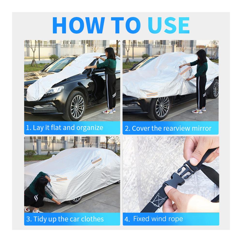 Schützende Vollgarage für Suzuki Dzire 2008-2012 | Komplette Autoabdeckung gegen Regen Schnee & Sonne | Atmungsaktives staubdichtes Gewebe | Weiche Innenverkleidung