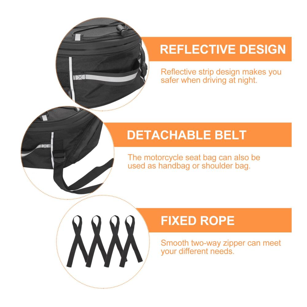 Hochleistungs Motorrad Hecktasche aus Leder | Wasserdichte Satteltaschen & Helmtasche | Aufbewahrungstaschen für BMW R1200GS & R1250GS | Motorradzubehör für Abenteuerfahrten | Robust & Stilvoll