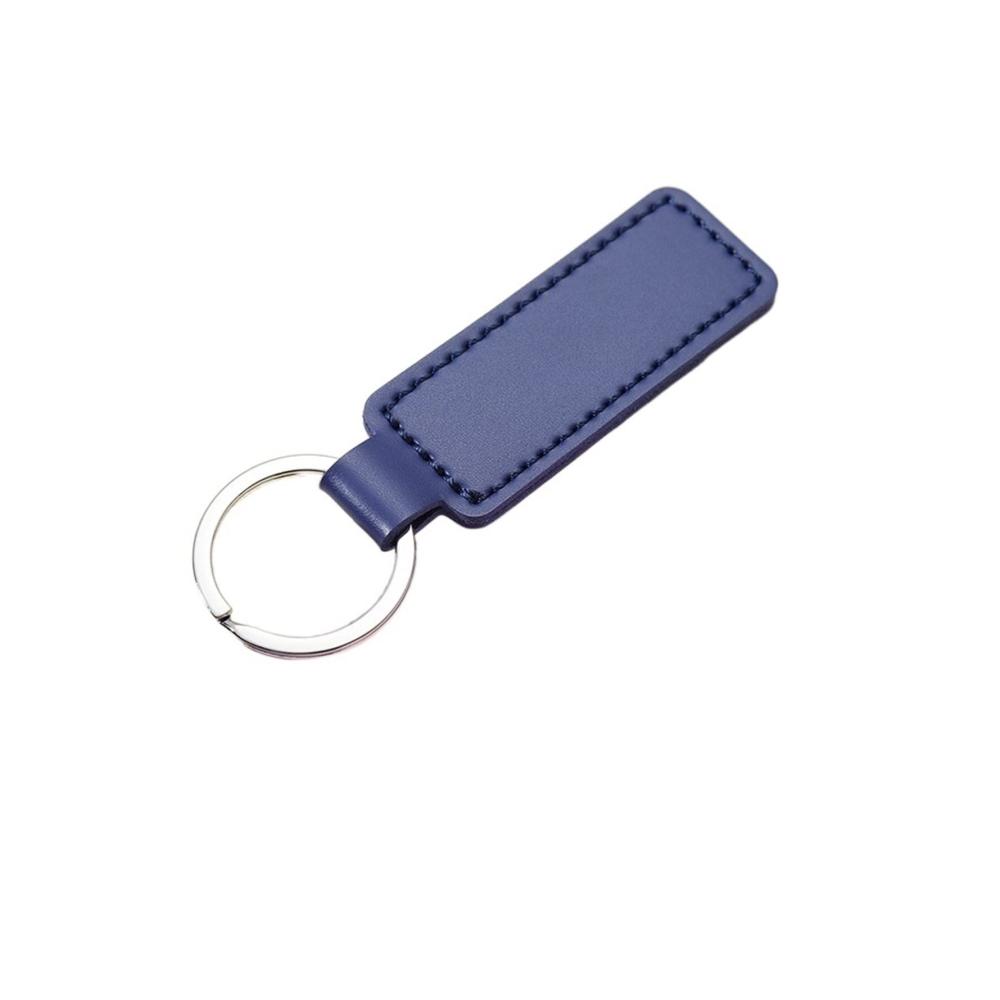 Hochwertiger Heller Leder-Schlüsselanhänger | Doppelseitig & Autogewinde | Kleines Geschenk mit Metallanhänger | Stilvoller Schlüsselanhänger | Praktischer Begleiter für den Alltag