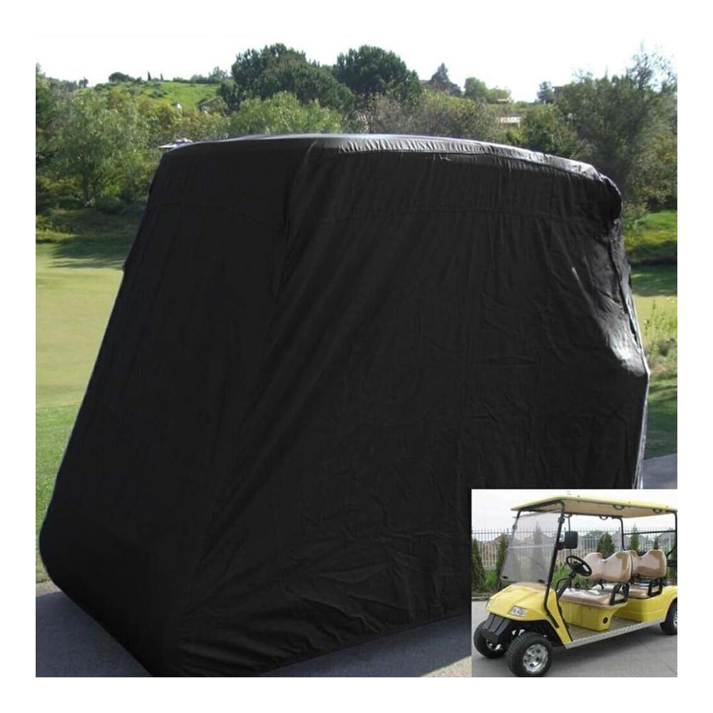 Hochwertige Messgeräte Multifunktionale staubdichte Abdeckung für Golfwagen | Einfache Installation & Zugang | Zuverlässiger Schutz | Robustes OxfordCloth | Schwarz | 242x122x168 cm