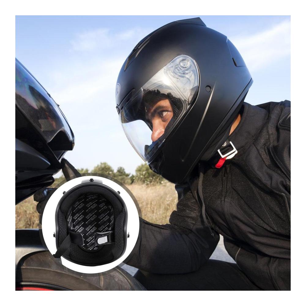 Erneuern Sie Ihren Komfort 2er-Pack Integralhelm Innenfutter - Schnell trocknendes atmungsaktives und schweißableitendes Helmpolster Zubehör für optimalen Schutz - Motorrad Ersatzpolster