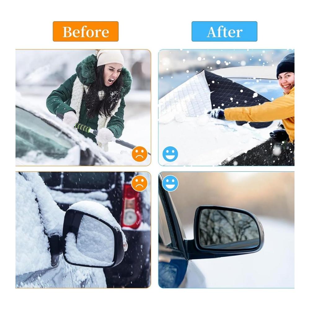 Eisschutzfolien Auto Windschutzscheibenabdeckung | Frostschutz für Toyota Previa 2004-2005 | Frontscheibenabdeckung Zubehör für sichere Fahrten im Winter | Hohe Qualität & einfache Installation