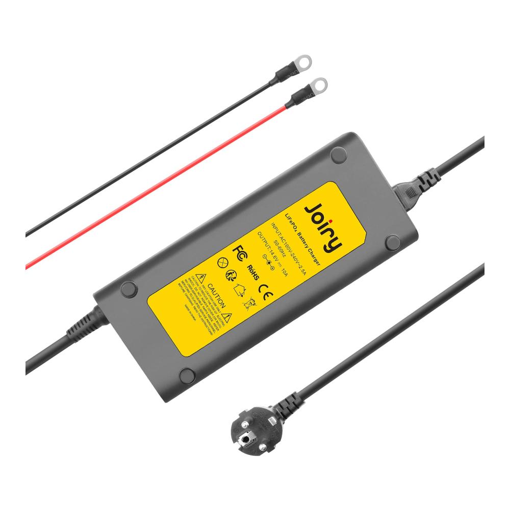 Automatisches Intelligentes LiFePO4 Lithium Batterieladegerät 12V 10A - Zuverlässiges Ladegerät für Tiefenzyklen LiFePO4 Akkus - Schnellladefunktion inklusive
