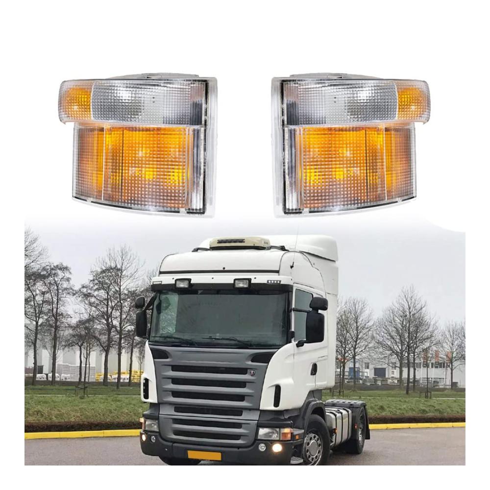 2er Set LED LKW Blinker Seitenmarkierungsleuchten für Scania 114 G400 P400 R420 - Eckleuchte 1387155 1385410 - Wasserdicht & Stoßfest - Einfache Montage