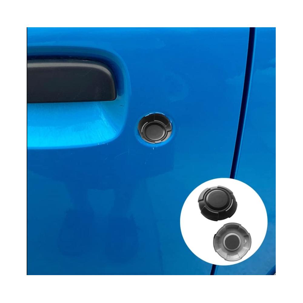 Erweitern Sie Ihr Auto mit Stil Hochwertige Interieurleisten für Suzuki Jimny JB64 JB74 - Magnetische Tür Schlüssel Loch Abdeckungen - Präzise Passform - Einfache Installation - Schwarz - 2 Stück