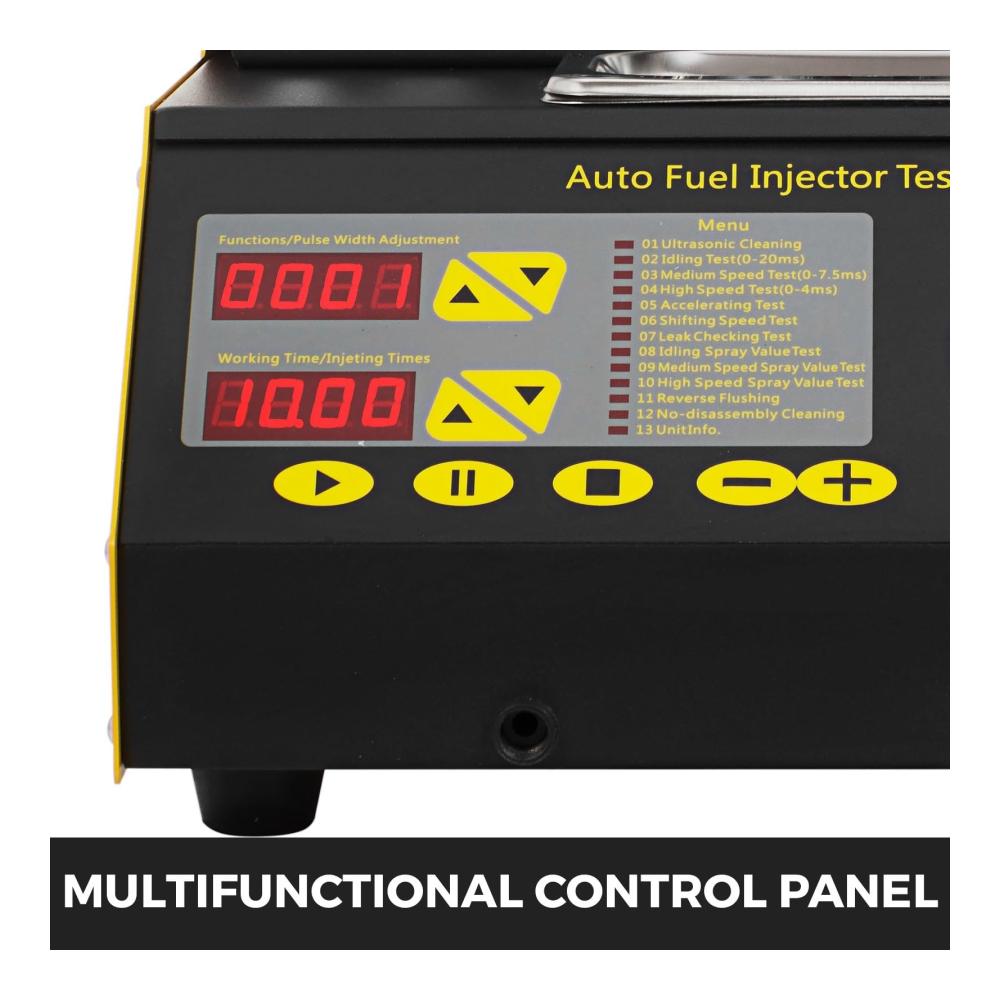 Entdecken Sie die Leistung! Kraftstoffdruckmesser CT200 - Profi Reinigungsmaschine für Kraftstoffinjektoren und Tester - Ultraschallwellen für 4/6-Zylinder-Autos und Motorräder