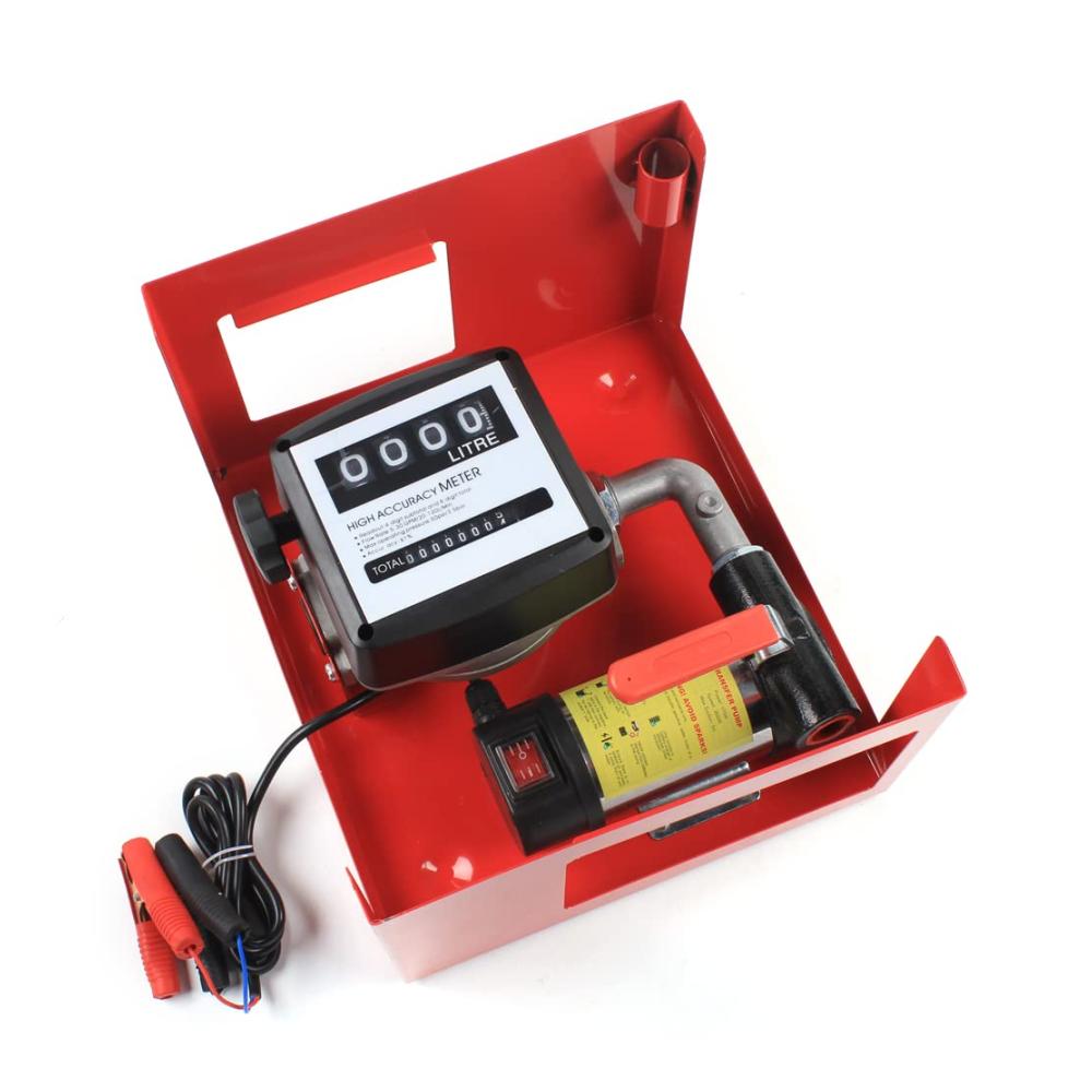 Kraftstoffpumpen Bio Dieselpumpe Heizölpumpe selbstansaugend 230V/12V 50 L/min automatische Zapfpistole Drehgelenk elektrisch 4m Schlauch Zählwerk