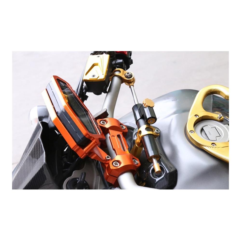 Hochleistungs Stoßdämpferstrebensatz für MT-03 MT03 MT 03 2015-2019 | CNC Lenkungsstabilisator & Dämpfer für stabile Motorradlenkung | Verbessern Sie Ihr Fahrerlebnis mit präziser Stoßdämpferkontrolle (Color  C