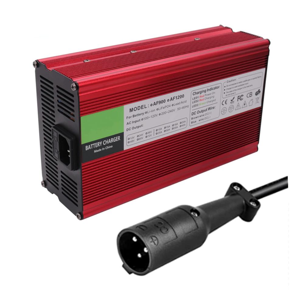 Hochleistungs 48 Volt Batterieladegerät 15 AMP für Club Car Golfcarts | Schnelles Aufladen mit 3-Poligem Rundstecker | Zuverlässiges Ladegerät für maximale Leistung | Ideal für Golfenthusiasten