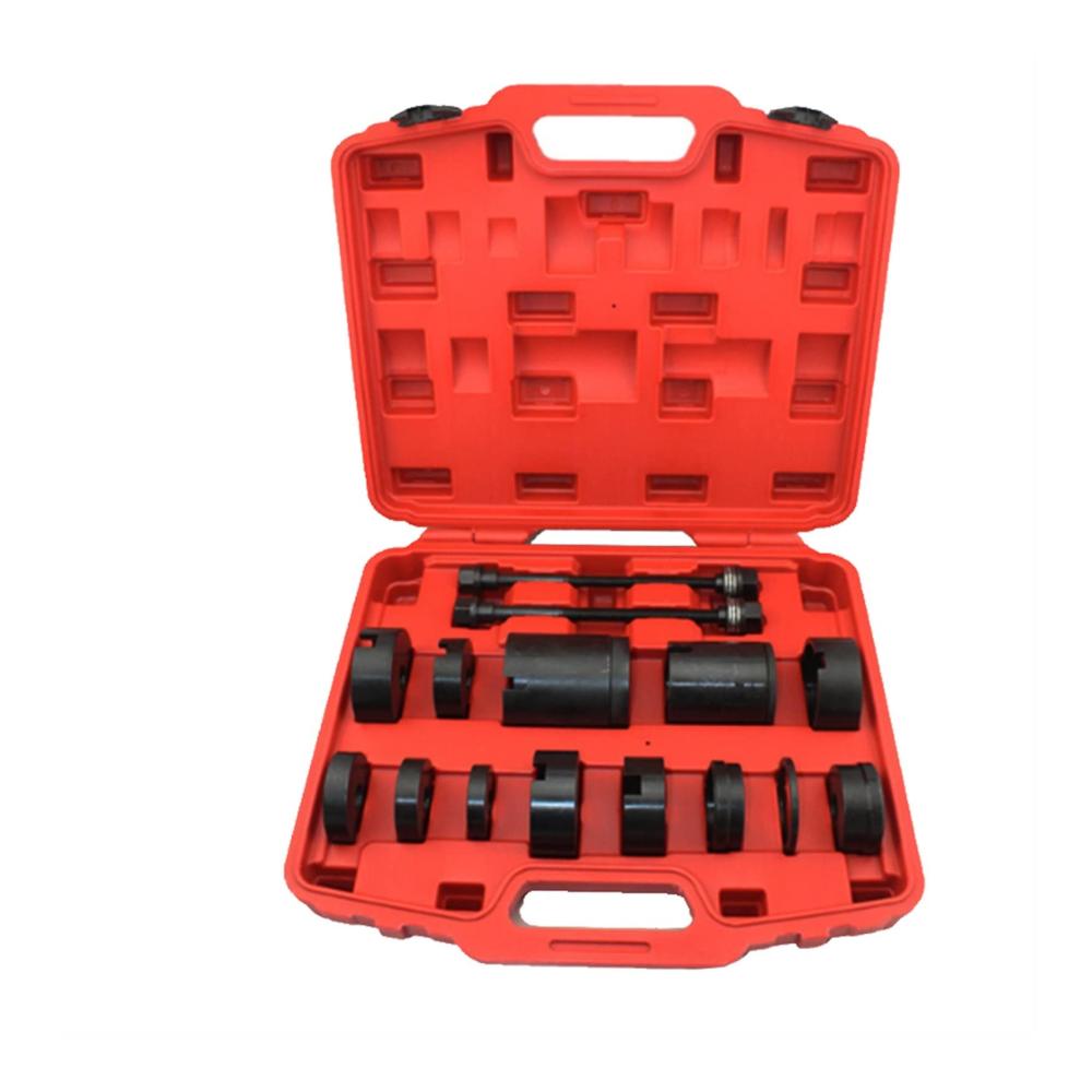 Professionelles Auspuffreparaturwerkzeug-Set für präzise Subrahmenbuchsen-Installation und -Entfernung. Effizient und langlebig für alle Reparaturbedürfnisse