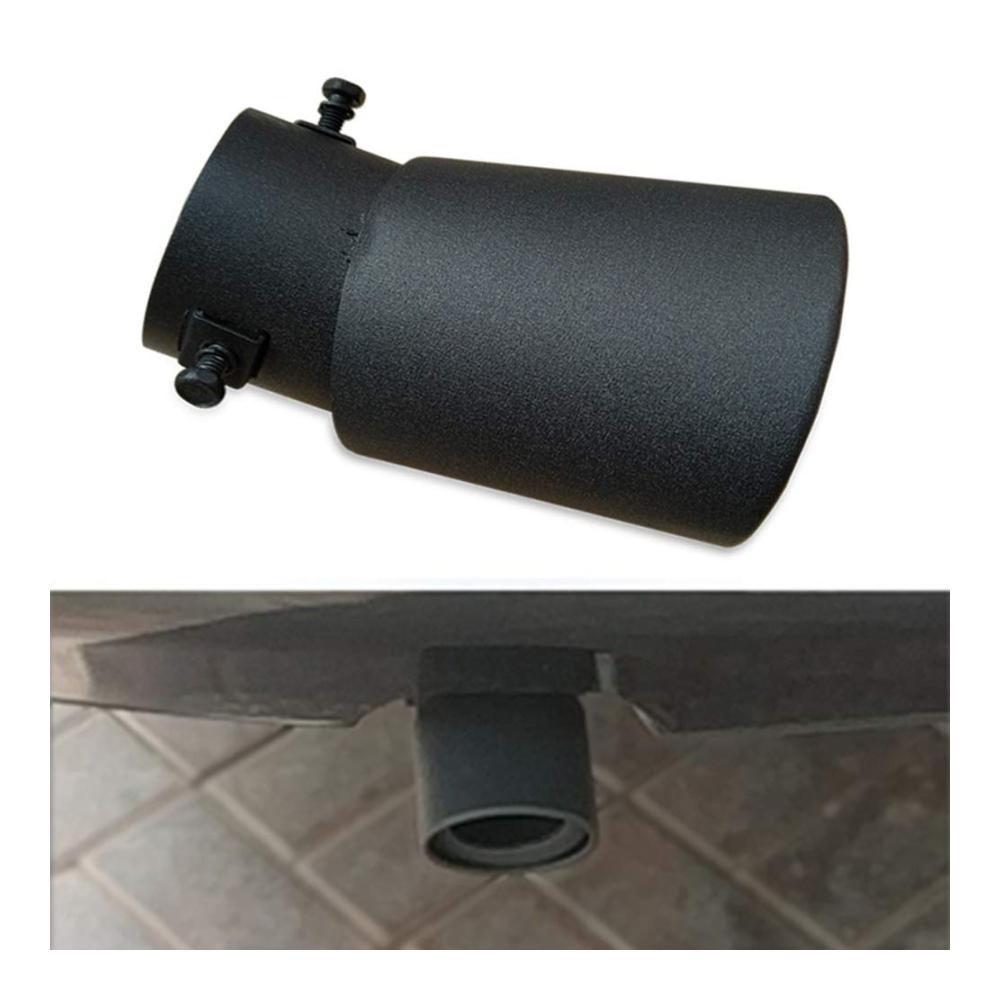Veredeln Sie Ihr Fahrzeug mit stilvollen 62mm Endrohren aus Edelstahl | Schwarze gebogene Endrohre für einen eleganten Look | Auto Auspuff Spitzen für mehr Fahrspaß