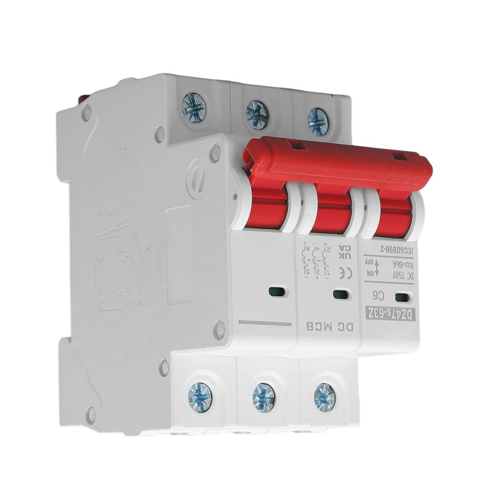 Miniatur-Leistungsschalter DC 750 V 6A Zuverlässiger Auslaufschutz für Ihre Solaranlage – DZ47s 63Z C6. Sicherheit in jeder Phase