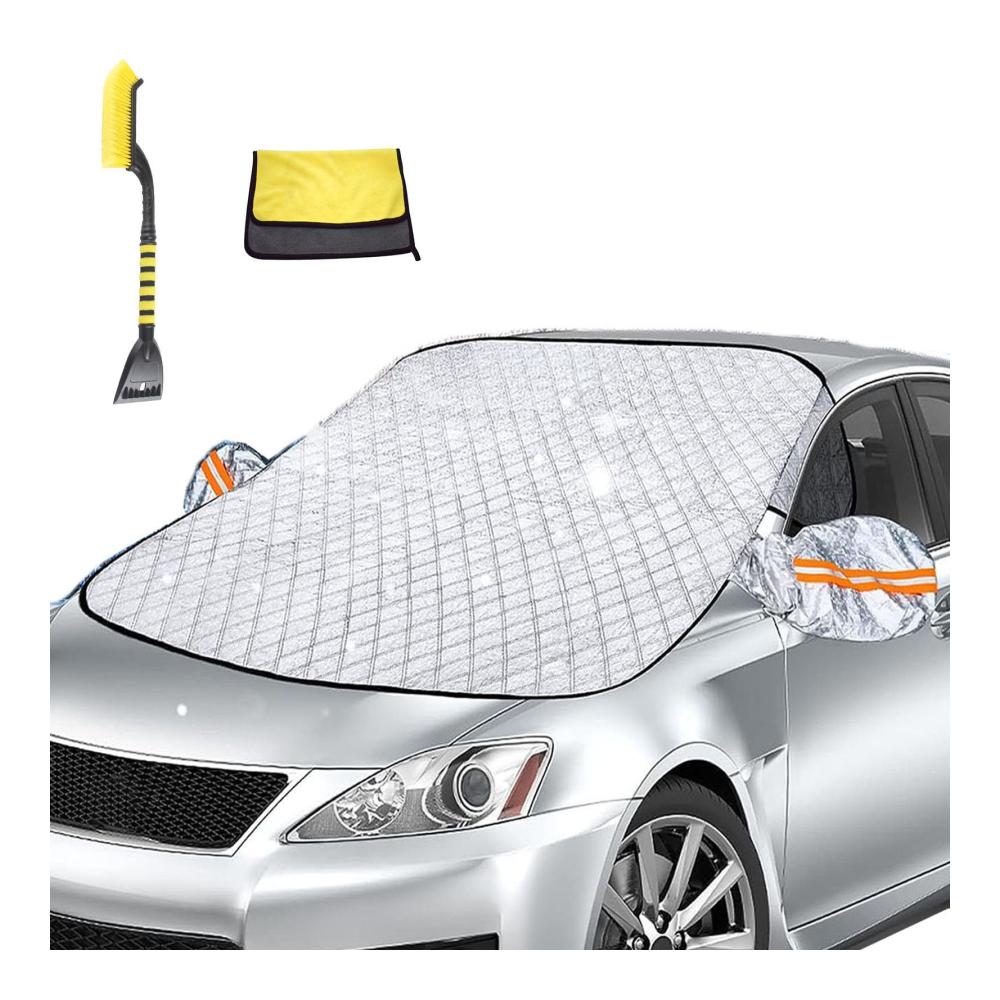 Hochwertige Eisschutzfolien für Nissan Note 2012–2018 | Frontscheibenabdeckung mit Seitenspiegelabdeckung | Schutz vor Schnee Eis & Frost | Einfache Anwendung