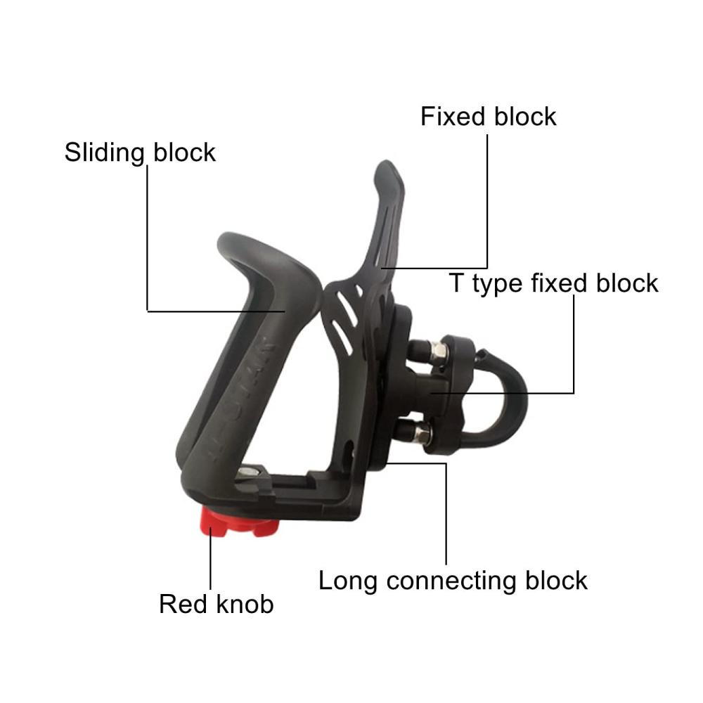 Verbesserter Fahrrad Getränkehalter - EDIONS Mountainbike Flaschenhalter für Lenker 06-129 Zoll - Robuster Begleiter für jede Wandertour