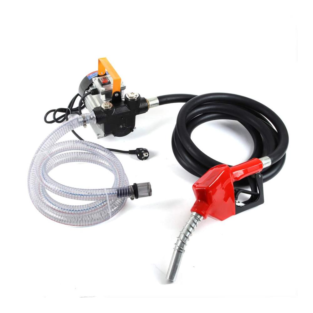 Hochleistungs-Kraftstoffpumpe 550W Bio Dieselpumpe Heizölpumpe mit Selbstansaugung 60L/min automatische Zapfpistole - Zuverlässige 230V Ölpumpe für schnelles und effizientes Tanken