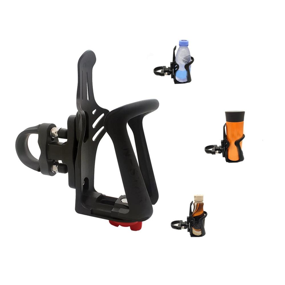 Verbesserter Fahrrad Getränkehalter - EDIONS Mountainbike Flaschenhalter für Lenker 06-129 Zoll - Robuster Begleiter für jede Wandertour